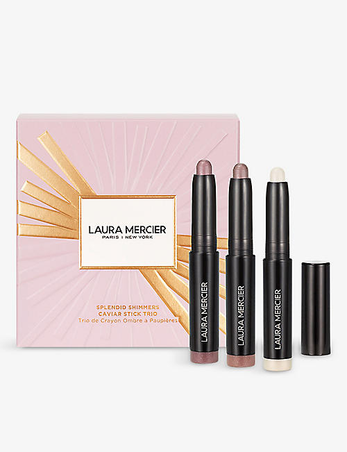 LAURA MERCIER: Splendid Shimmers Caviar limited-edition eyeshadow stick trio