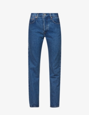LEVIS: 501 straight-leg high-rise jeans