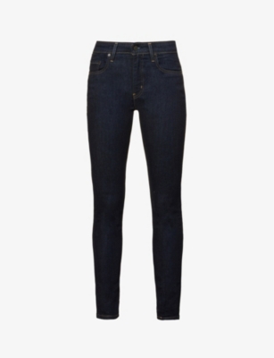 LEVIS 721 contraststitch tapered highrise stretchdenim jeans