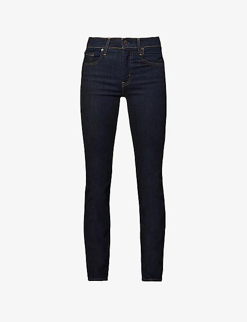 LEVIS: 724 straight-leg high-rise stretch-denim jeans