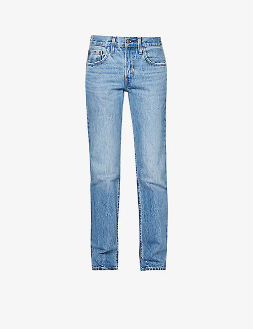 LEVIS: Middy regular-fit mid-rise straight-leg jeans