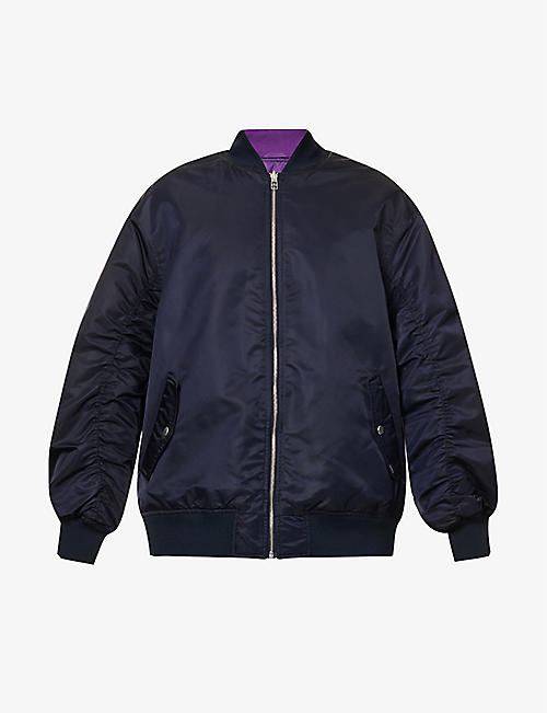 LEVIS: Brand-embroidered relaxed-fit shell bomber jacket