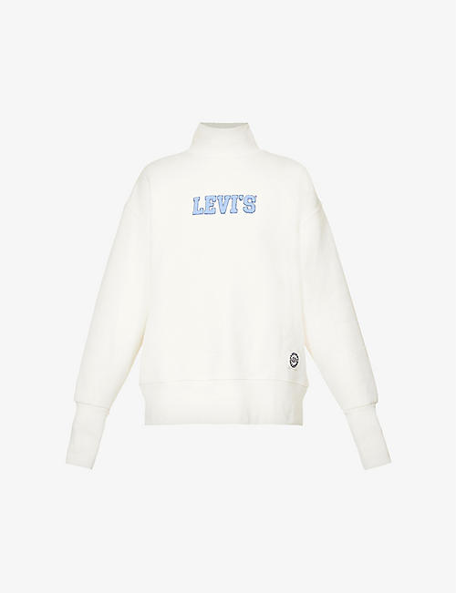 LEVIS: Logo-appliqué cotton-blend sweatshirt