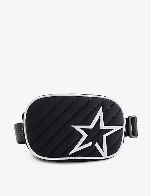 PERFECT MOMENT: Star-print quilted woven belt-bag