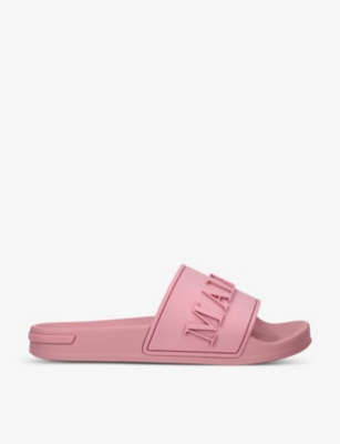 Mallet Embossed-logo Slides In Pink