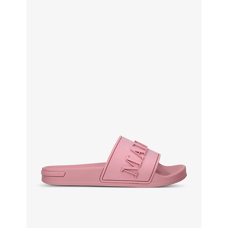 Mallet Embossed-logo Slides In Pink