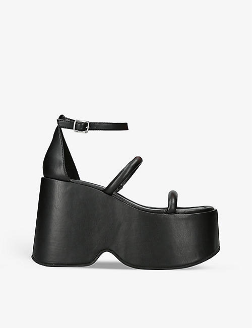 STEVE MADDEN: Graciela platform faux-leather sandals