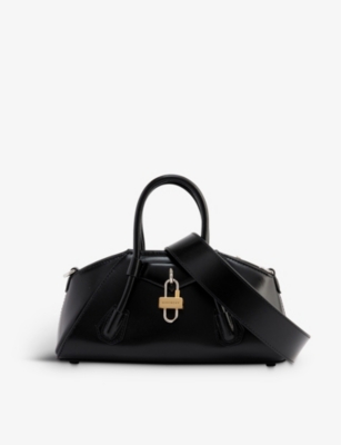 GIVENCHY - Antigona Stretch brand-engraved leather top-handle bag |  