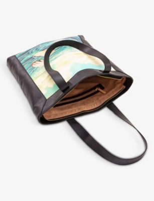 SELETTI: Seletti wears Toiletpaper Seagirl canvas and faux-leather tote bag