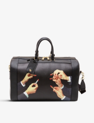 Seletti Wears Toiletpaper Lipstick Faux-leather Travel Bag