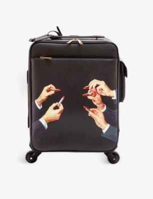 Shop Seletti Wears Toiletpaper Lipstick Faux-leather Suitcase