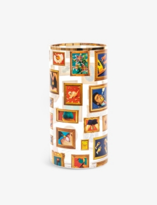 SELETTI: Seletti wears Toiletpaper Frames medium glass vase 30cm