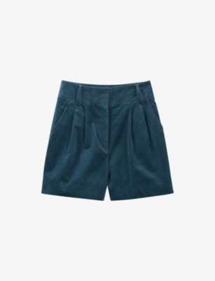 IKKS: High-rise stretch-corduroy shorts