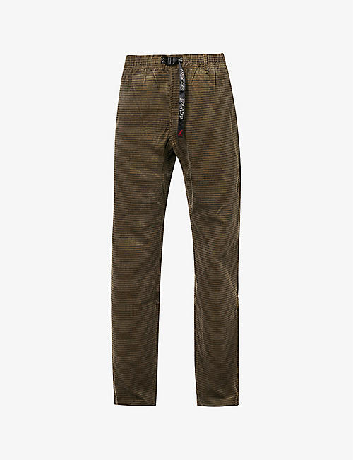 GRAMICCI: Corduroy mid-rise straight-leg cotton trousers