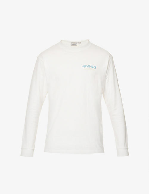 GRAMICCI: Brand-print regular-fit cotton-jersey T-shirt