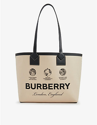 BURBERRY: Heritage medium canvas tote bag