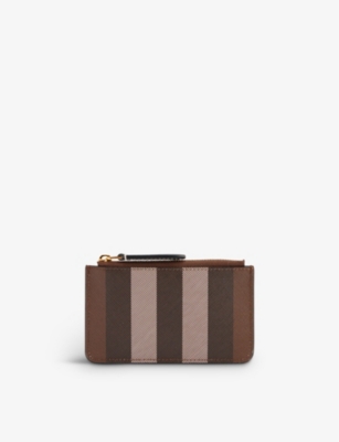 BURBERRY - Kelbrook faux-leather card holder 