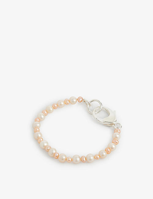 HATTON LABS: Pebbles sterling-silver and freshwater pearl bracelet