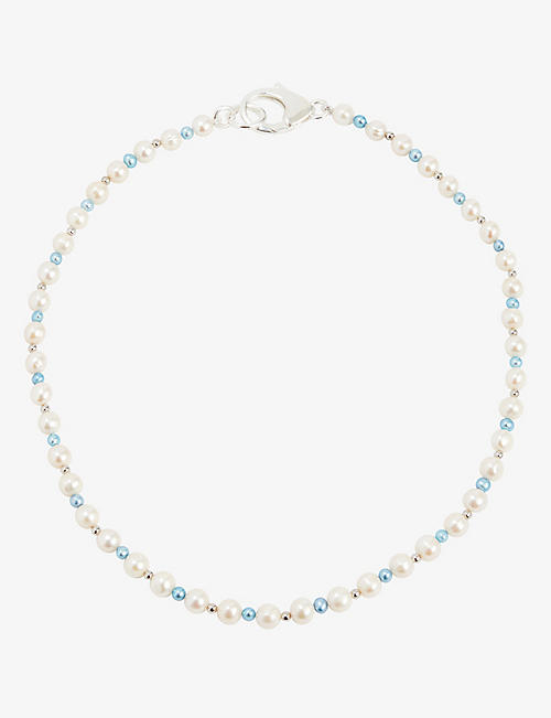 HATTON LABS: Pebbles sterling-silver and pearl necklace