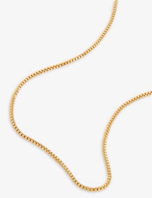 Shop Crystal Haze Women's Gold Box Chain 18ct Yellow Gold-plated Brass Necklace