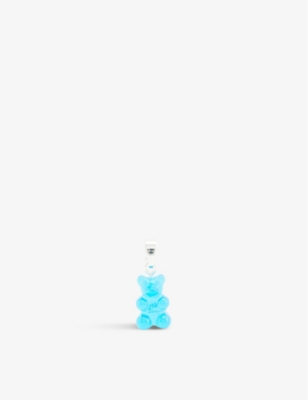 CRYSTAL HAZE: Gummy Bear silver-plated brass pendant
