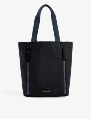 PAUL SMITH: Logo-embroidered shell tote bag