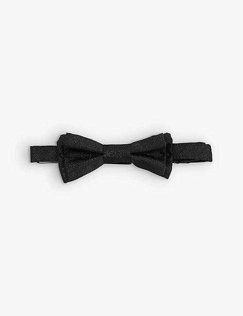 PAUL SMITH: Metallic silk-blend bow tie