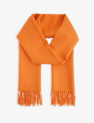 THE INOUE BROTHERS: Fringed alpaca-wool scarf