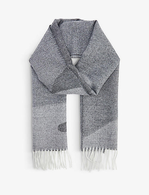 THE INOUE BROTHERS: Fringed alpaca-wool scarf