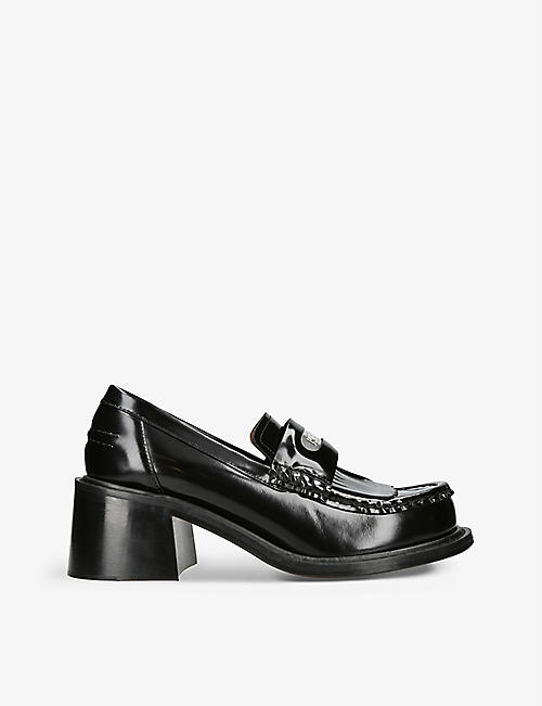 KENZO: KENZOSMILE chunky leather loafers