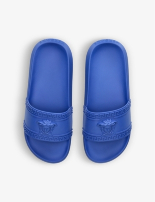 VERSACE Medusa logo-embossed rubber sliders