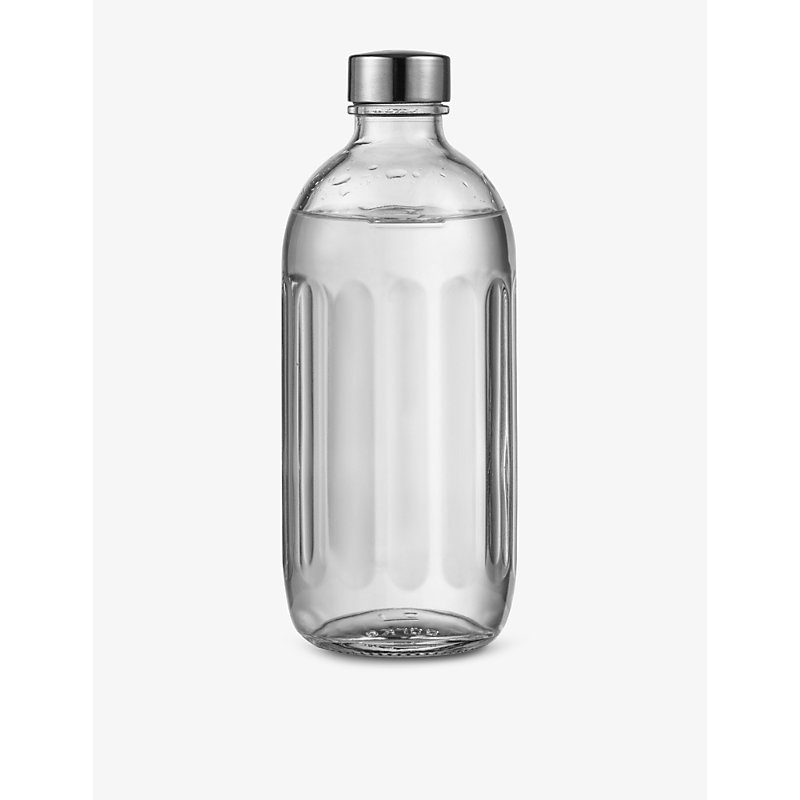Aarke Clear Glass And Stainless Steel Bottle