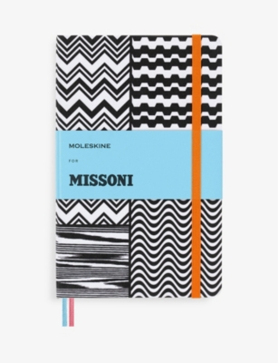 MOLESKINE - Moleskine x Missoni graphic-print ruled notebook 21cm x ...