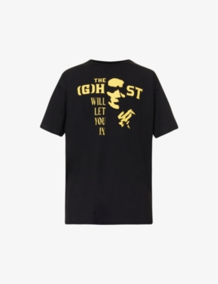 Raf Simons Ghost Graphic-print Cotton-jersey T-shirt In Black