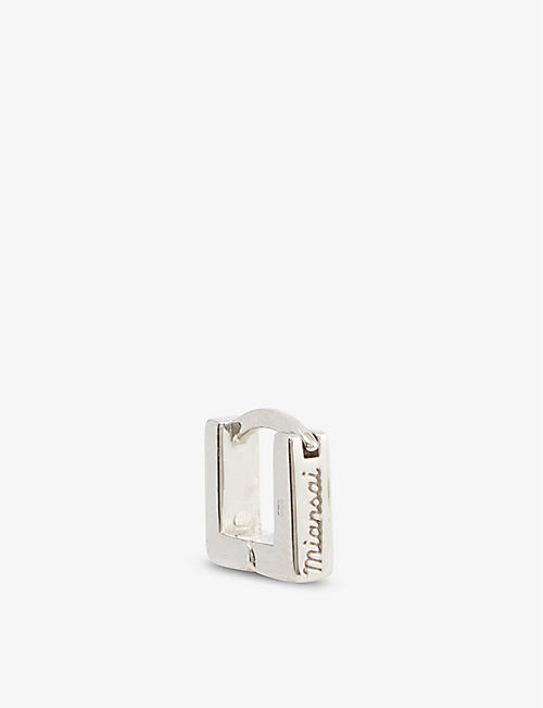 MIANSAI: Scatola sterling-silver single huggie hoop earring