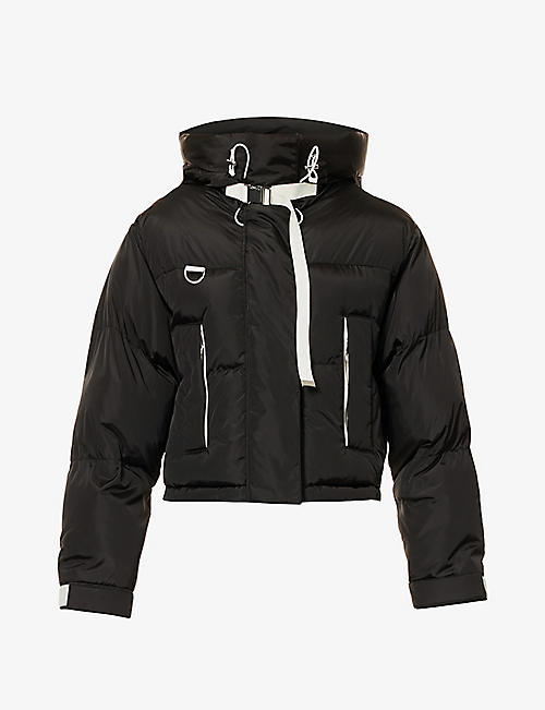 SHOREDITCH SKI CLUB: Willow padded funnel-neck shell coat