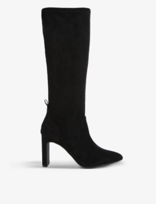 KG KURT GEIGER: Thara knee-high vegan faux-suede boots