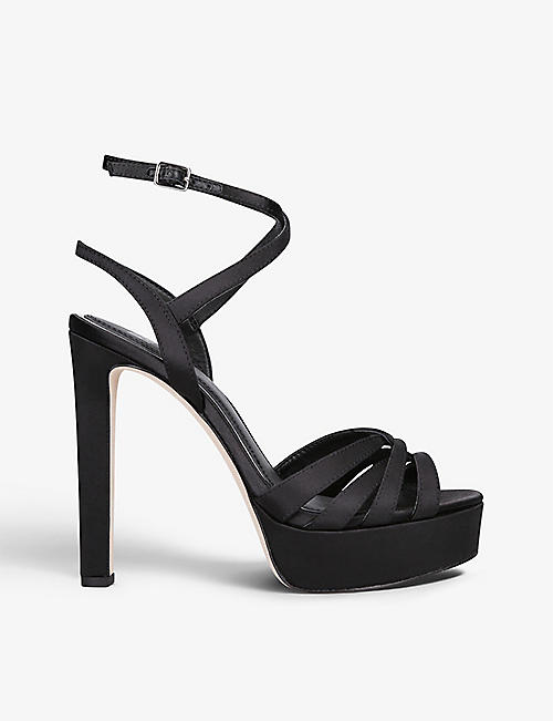 PAIGE: Charlee strappy satin sandals