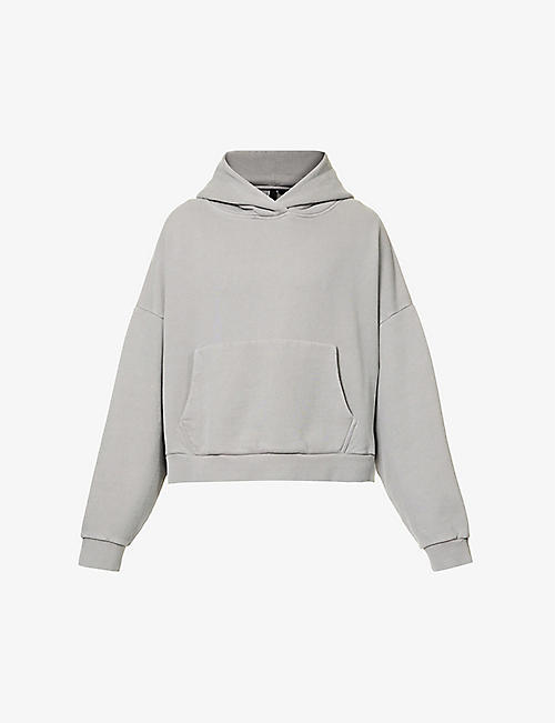 ENTIRE STUDIOS: Boxy-fit faded-wash cotton-jersey hoody