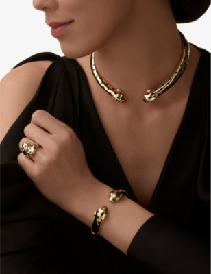 CARTIER: Panthère de Cartier 18ct yellow-gold, garnet and onyx bracelet