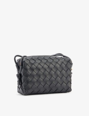 BOTTEGA VENETA Loop intrecciato leather cross-body bag