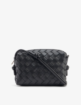 BOTTEGA VENETA Loop intrecciato leather cross-body bag