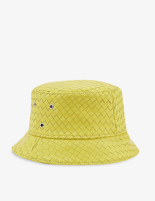 BOTTEGA VENETA: Intrecciato-weave leather bucket hat