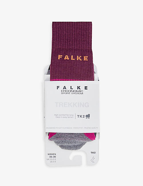 FALKE ERGONOMIC SPORT SYSTEM: TK2 logo-embroidered stretch-woven socks