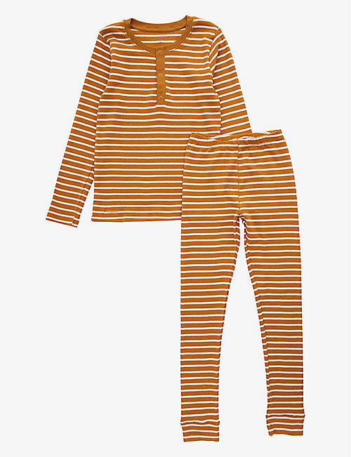 LIEWOOD: Wilhelm striped stretch-organic cotton pyjamas 2-10 years