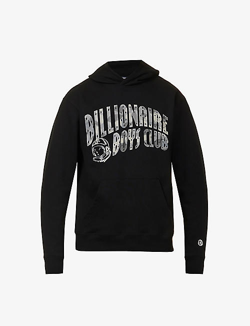 BILLIONAIRE BOYS CLUB: Camo Arch logo-print cotton-jersey hoody