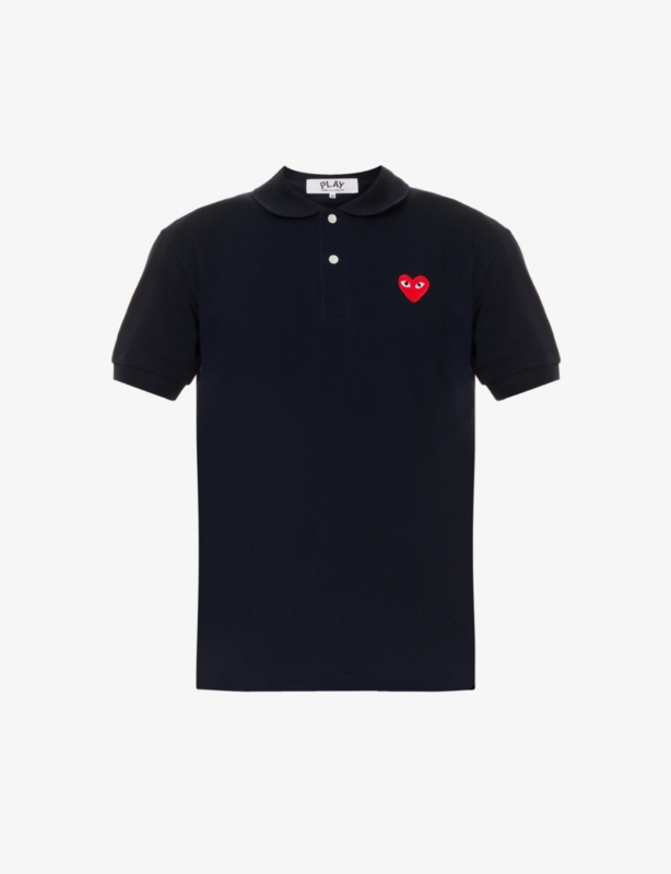 Logo-appliqué cotton-piqué polo shirt