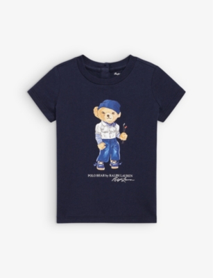 RALPH LAUREN - Polo Bear cotton-jersey T-shirt 3-24 months 