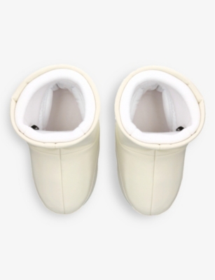 Moon Boot Logo-print Water-repellent Woven Boots In Cream