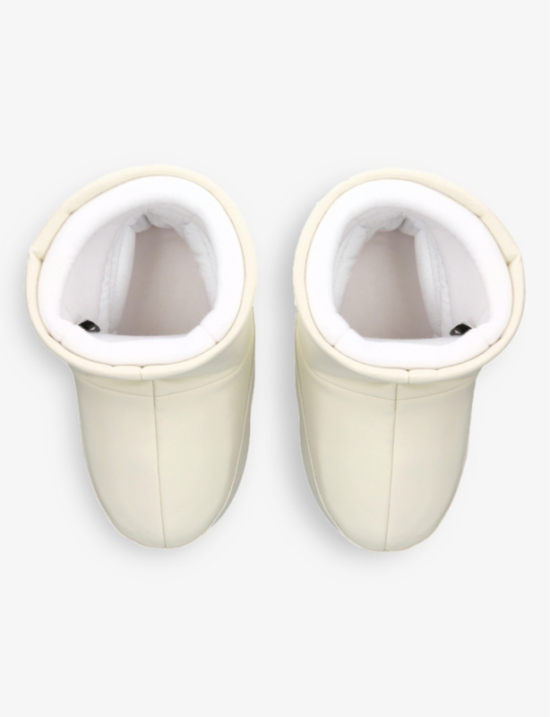 Logo-print water-repellent woven boots